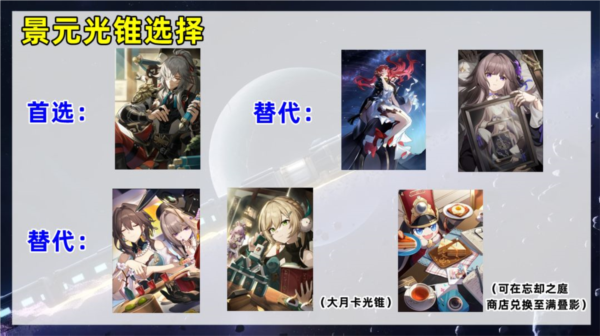 手游攻略-崩坏星穹铁道景元光锥选择什么好？